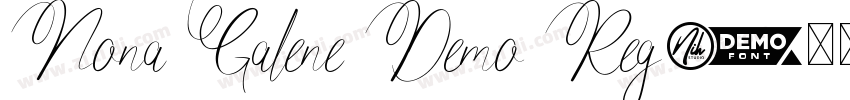 Nona Galene Demo Reg字体转换